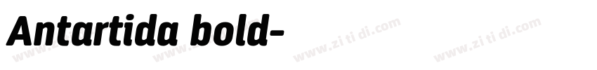 Antartida bold字体转换